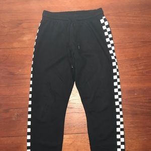 Black Used Forever 21 Checkered Joggers